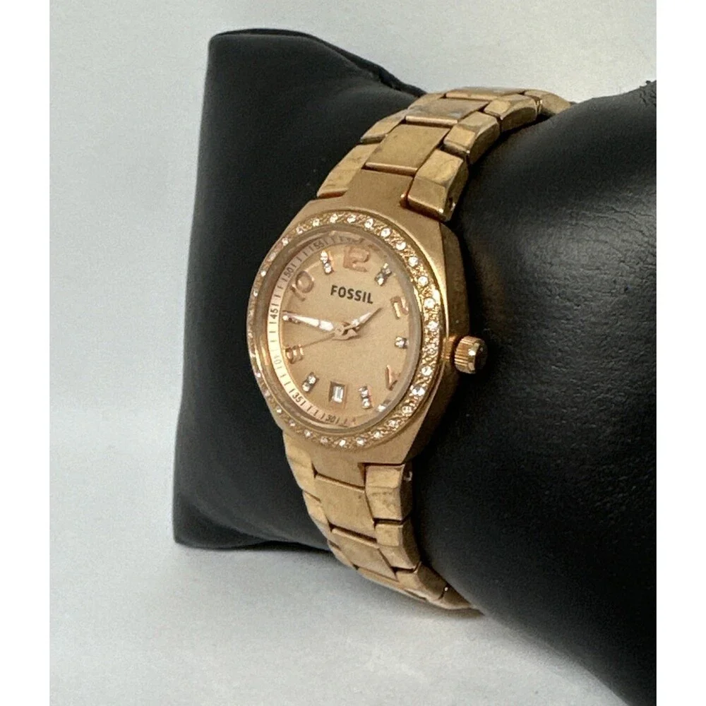 Fossil Colleague AM4508 Women's Gold Stainless Steel Analog Dial Watch HME749